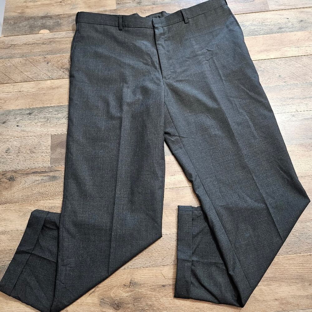Austin Reed Pants Mens 42 Wool Dress Slacks Gray Careee Workwear Office Trousers